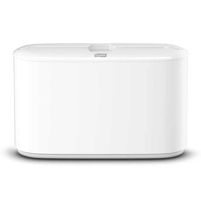 Tork Xpress Tabletop Dispenser for Multifold Paper Towels 552200, Elevation Design - H2 Table Paper Towel Dispenser for Folded Towels, single sheet dispensing, compact design, white, 21.8 x 32.3 x 11.6 cm