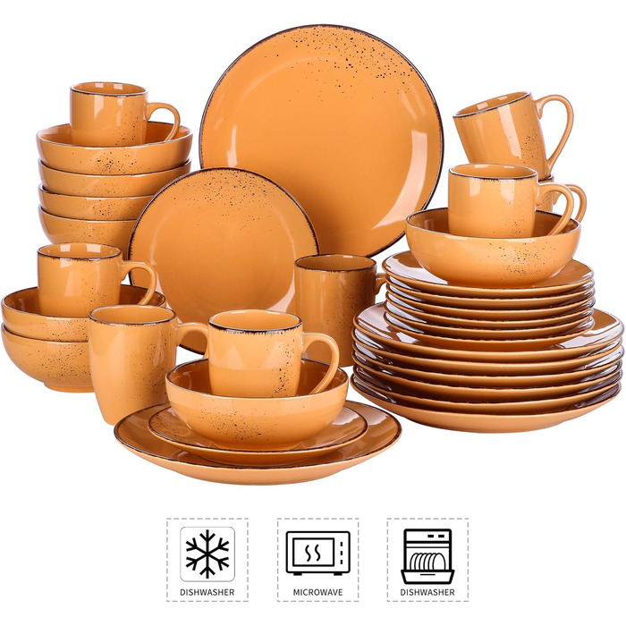 Сервіз Vancasso Serie Navia, 32 елементи, на 8 осіб, сучасний дизайн Navia-7