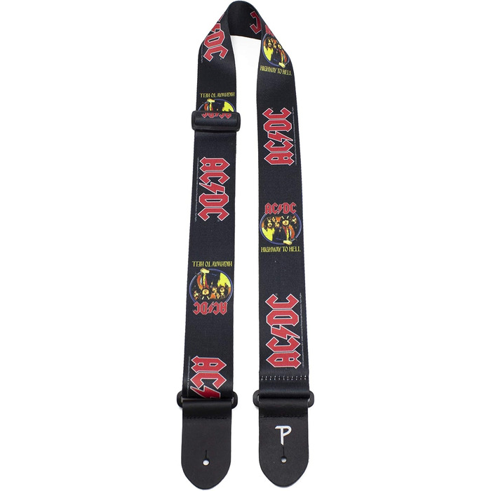 Гітарний ремінь Perri's Leathers LPCP-8014 ACDC з поліестеру, 2 дюйми