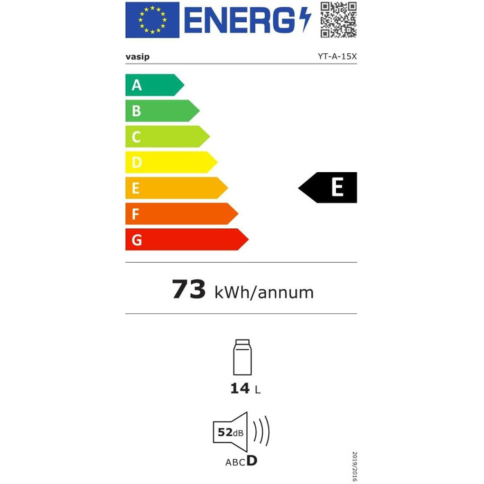 Міні-холодильник Vasip 15L з охолодженням та нагріванням, 220V/12V DC - для дому, офісу, кемпінгу та авто