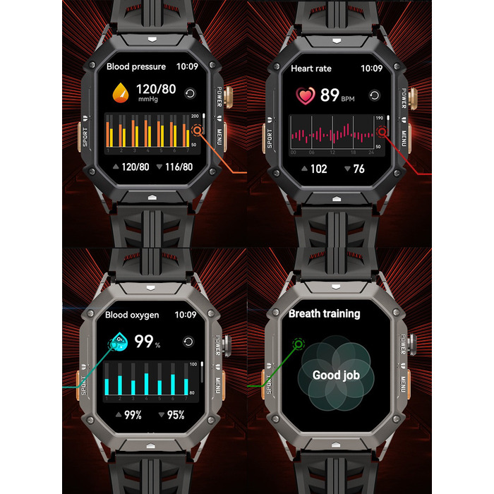 Чоловічий смартгодинник Smart-Trend F249B, чорний