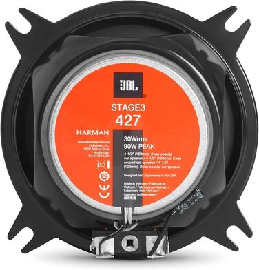 Автомобільні динаміки JBL Stage3 427 10 см, 150 Вт, 2-смугові, Harman Kardon