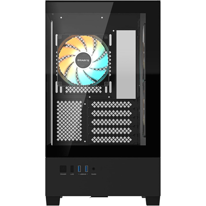 Корпус ПК GIGABYTE C201 Panoramic Mid-Tower: m-ATX, радіатор 360 мм, RGB Fusion
