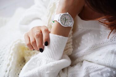 Жіночий годинник Ice-Watch Ice Solar Power Nature білий, силіконовий ремінець, Medium (40 мм)