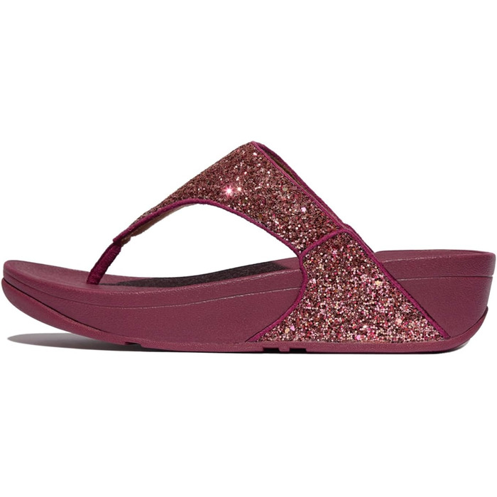 Шльопанці жіночі FitFlop Lulu Glitter, з підтримкою стопи, 42 EU, Рубіновий мікс