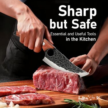 Набір професійних кухонних ножів з нержавіючої сталі - ідеальний подарунок для кухаря, чоловіка, батька на День Святого Валентина, День народження