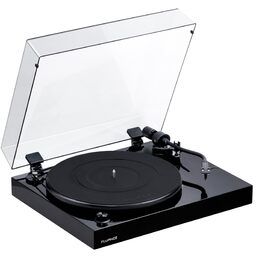 Програвач вінілу Fluance RT82 Referenz High Fidelity з картриджем Ortofon OM10, чорний глянцевий