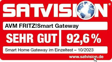 FRITZ!Smart Gateway: Роутер для підключення Zigbee, DECT-ULE та Matter Smart Home пристроїв, стабільне Wi-Fi/LAN з'єднання