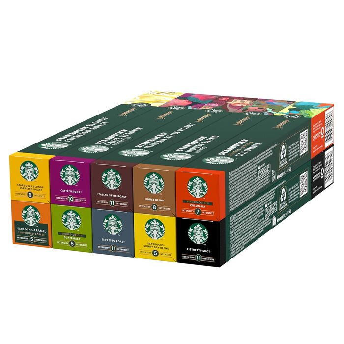 Капсули для кави Nespresso Discovery Variety Pack Starbucks – 100 шт. (різні обсмажки)