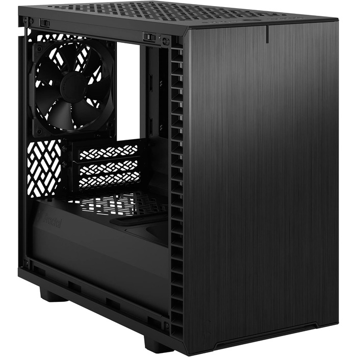 Корпус для ПК Fractal Design Define 7 Nano Black - Mini ITX, тиха система, скло, чорний