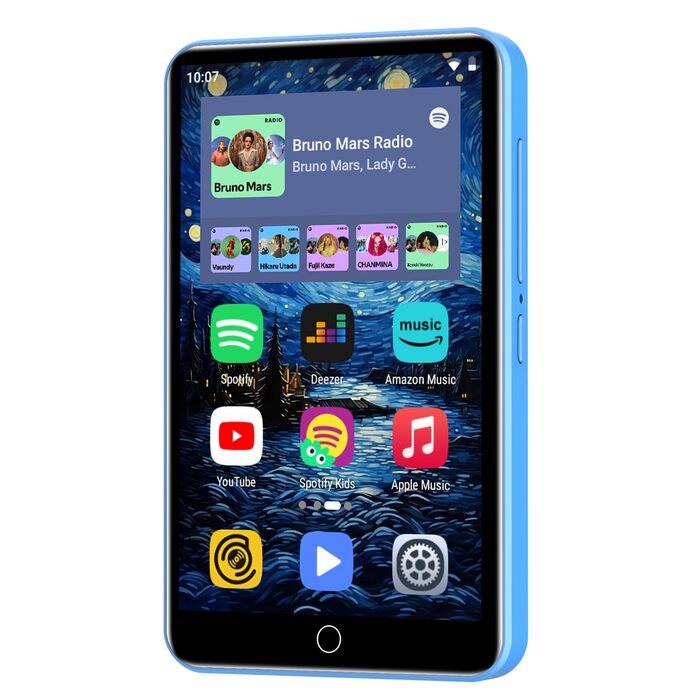 MP3-плеєр ZAQE 80GB з Bluetooth, WiFi, Android, Spotify, FM-радіо, 4