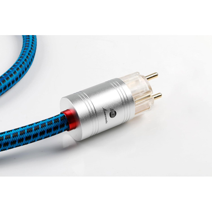 HiFi мережевий кабель Boaacoustic BB-007, аудіофільний High-End кабель живлення Schuko (вилка-розетка) для підсилювача, DVD, декодера та сабвуфера, 1м