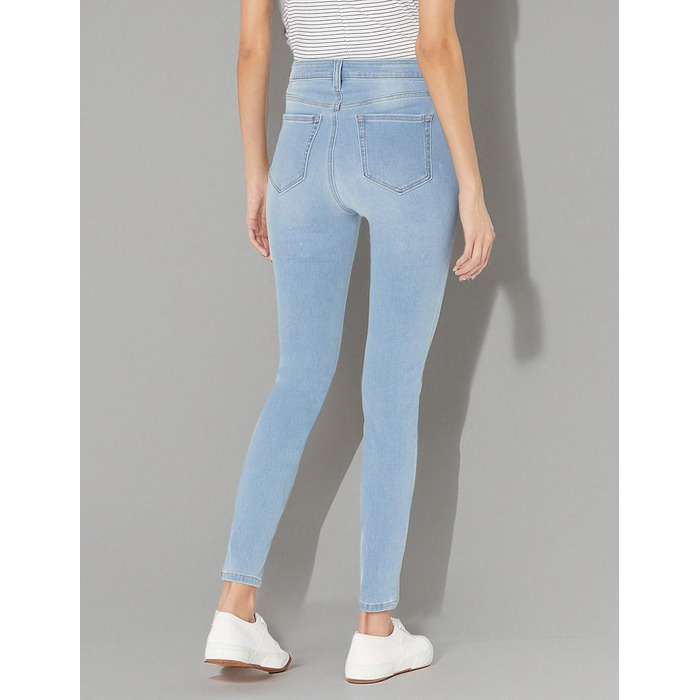 Джинси жіночі Amazon Essentials Skinny з еластичного деніму, висока посадка, колір - вицвілий синій (довжина 42)