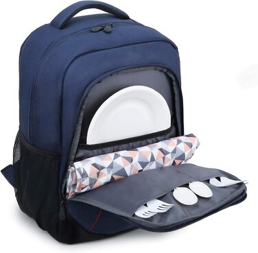 Рюкзак-холодильник TOURIT 22L, водонепроникний, ізольований, для пікніків, барбекю, кемпінгу, подорожей, покупок (Блакитний)