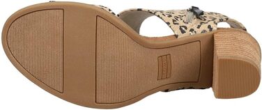 Босоніжки жіночі TOMS Majorca Cutout з вирізами та каблуком (36.5 EU, Cheetah Natural)