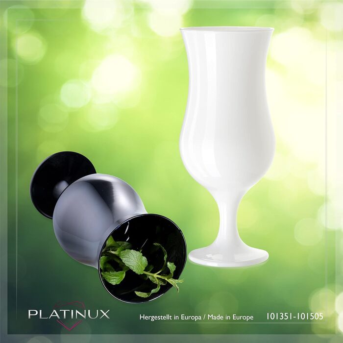 Набір келихів для шампанського PLATINUX Black & White (6 шт., 210 мл)