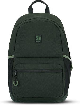 Шкільний рюкзак для дівчаток та хлопців підлітків Flex - рюкзак для жінок та чоловіків з відділенням для 16-дюймового ноутбука для школи та відпочинку - водовідштовхуючий (темно-зелений)