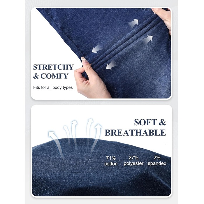 Джинси жіночі Baggy з широкими штанинами, висока талія, темно-сині, розмір 31