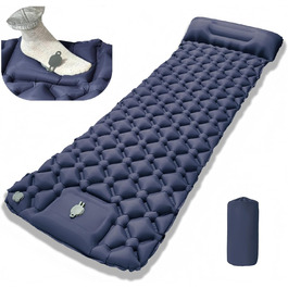 Надувний килимок Isomatte самонадувний, з'єдний, для кемпінгу з насосом-футболом, 600г, легкий, покращена версія