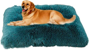 М'яке ліжко для собак SOAI, плюшеве килим для собак, корзина для собак, м'яке покриття, для середніх собак і котів (65x48 см) Бежеве