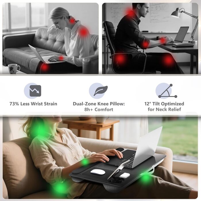 Підставка для ноутбука LIBWYS MagiDesk Pro з магнітним тримачем для телефону (Magsafe), для ноутбуків до 17 дюймів