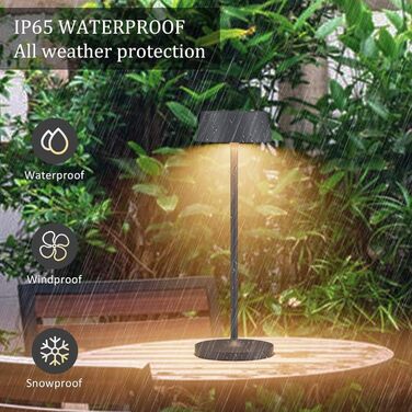 Акумуляторна LED настільна лампа Klighten з димером, сенсорна, металева, сріблясто-антрацитова (3000K) для спальні, ресторану