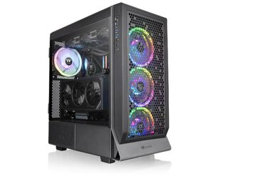 Корпус Thermaltake Ceres 500 TG ARGB Mid-Tower ATX/E-ATX, 4 ARGB вентилятори, загартоване скло, USB-C, Black