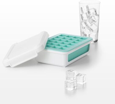 Силіконова форма для льоду OXO Good Grips з кришкою, маленькі кубики, герметична
