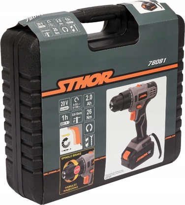 Акумуляторний шуруповерт Sthor 20 V 78081
