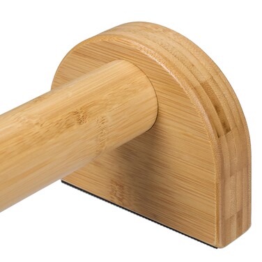 Relaxdays Push-Up Handles Bamboo 2-Piece Set