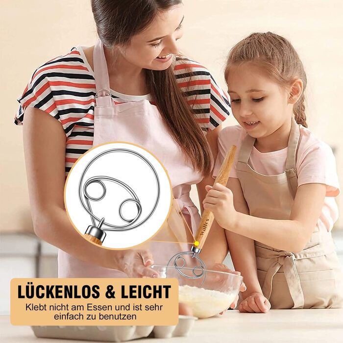 Набір міксерів Walfos (2 шт.) - 13см + 18см, нержавіюча сталь, для збивання яєць, приготування, кулінарії