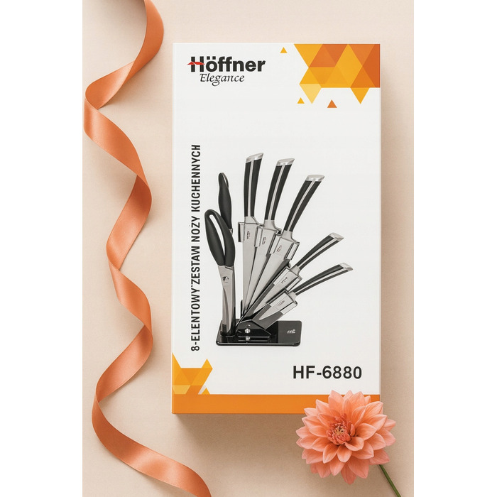 Набір кухонних ножів Hoffner, 5 предметів у підставці