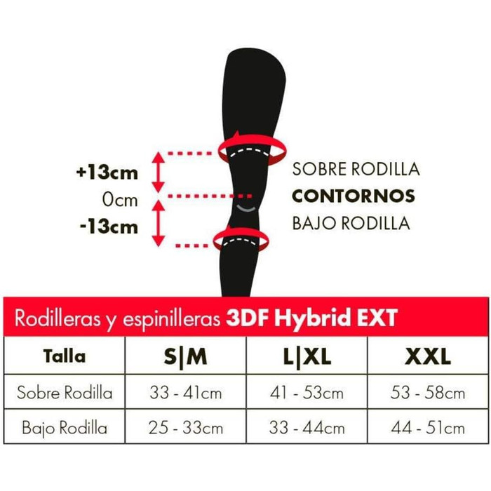 Унісекс наколінники та налокітники Leatt 3DF Hybrid Ext, захист коліна і гомілки, гібридна конструкція