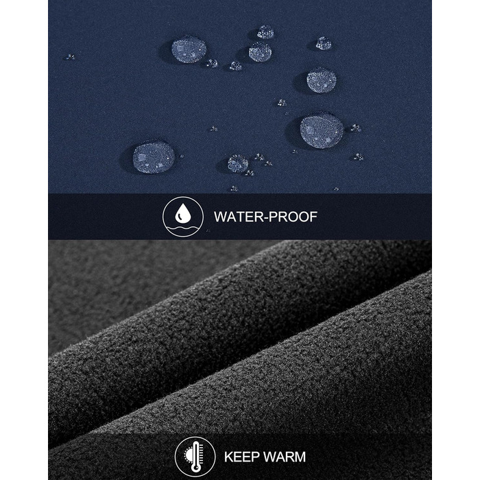 Чоловіча жилетка Softshell 33,000ft: водонепроникна, без рукавів, флісова, блакитна