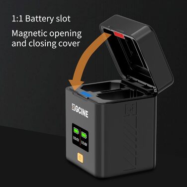 Зарядний кейс ZGCINE PS-W126 для камер з акумулятором FX NP-W126S