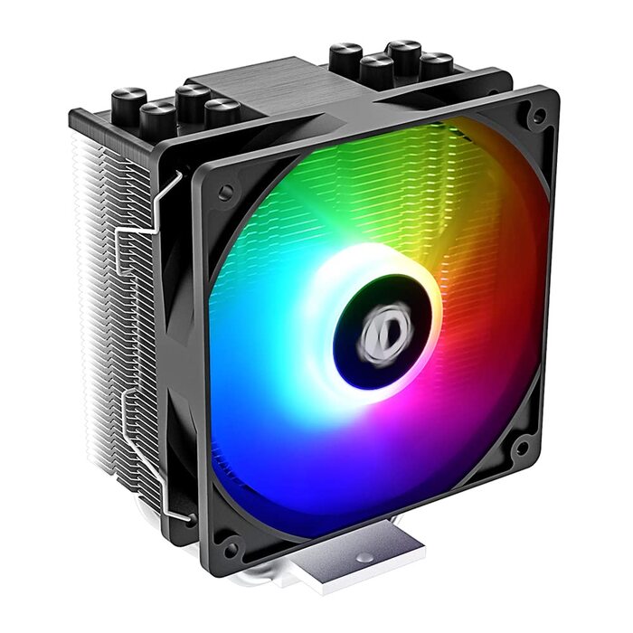 Кулер для CPU ID-COOLING SE-214-XT Black з RGB підсвіткою: 4 теплові трубки, 120mm вентилятор, сумісний з LGA1700/1851/1200/115X та AMD AM5/AM4