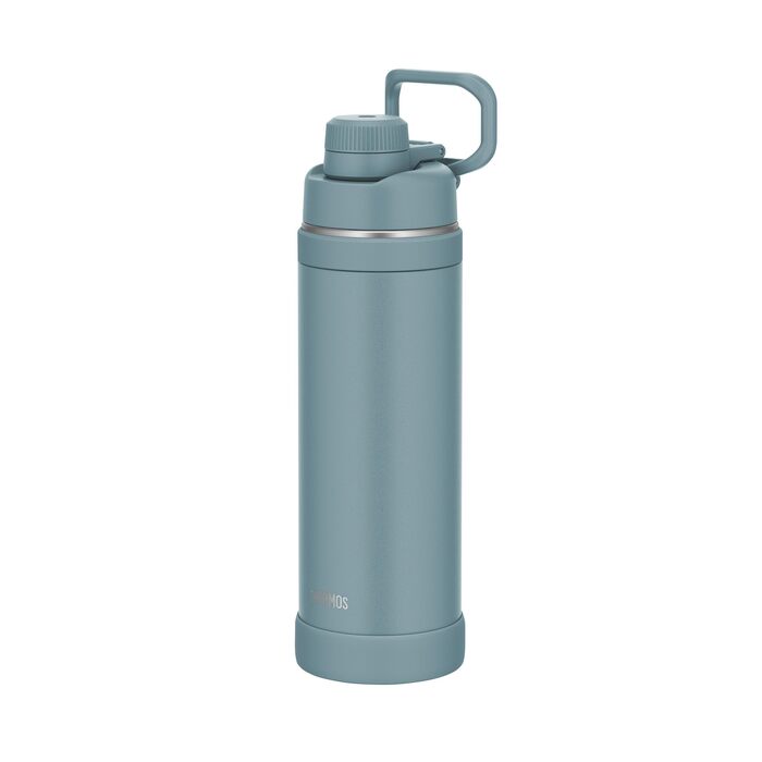 Термос Thermos Ultralight Max 1.0 л зі сталі, світло-блакитний (Tourmaline Mat) — легка вакуумна пляшка для спорту та подорожей, зберігає тепло 12г та холод 24г