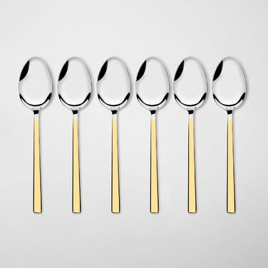 Набір столових приборів зі нержавіючої сталі на 6 осіб (24 шт.) - Елегантний набір для щоденного використання та особливих випадків, стійкий до корозії