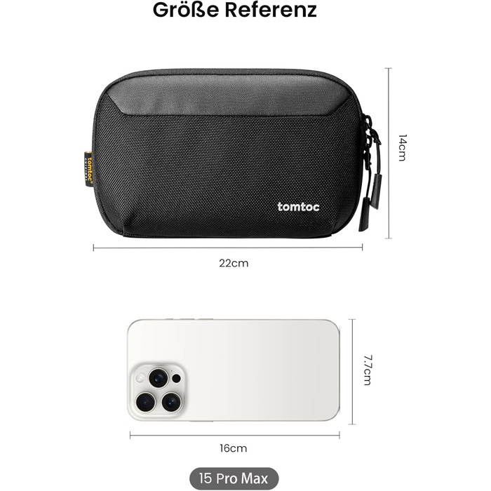 Органайзер для кабелів tomtoc: компактна сумка для аксесуарів та гаджетів