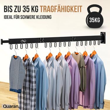 Клітка для білизни Quaran® настінна, висувна, розкладна, для дому