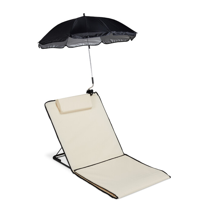 Relaxdays Beach Mat with Sunshade