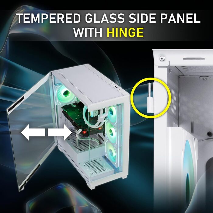 Корпус ПК BitFenix CETO Premium Edition Mid Tower (білий)
