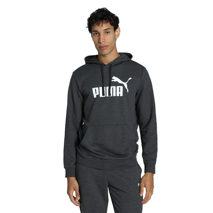 Чоловічий худі Puma ESS No. 1 Logo з капюшоном, темно-сірий меланж, розмір XXL