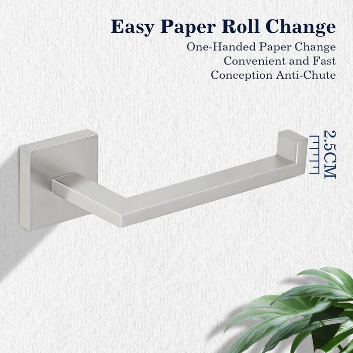 Тримач для туалетного паперу з нержавіючої сталі 304, 15 см. Сучасний настінний тримач для ванної кімнати, туалету та кухні