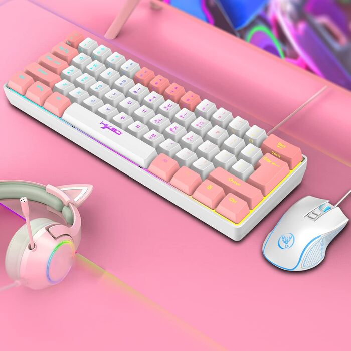 Ігрова комбо клавіатура та миша XINMENG з RGB підсвічуванням, мишка з 3600 DPI, Panda серія, для PS4/Windows/PC/Mac/Laptop