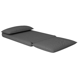 HOMCOM 4-in-1 Floor Sofa, Convertible Sofa Bed with Linen Look, Upholstered with a Load Capacity of up to 150 kg for Bedrooms, Living Rooms, Dark Grey | Aosom