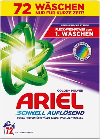 Пральний порошок Ariel Colour для кольорових речей, 3.96 кг, 72 прання