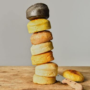 Lurch 585086 FlexiForm Burger Buns 2-Piece Set / 2 Silicone Molds for 8.5 cm Patties, Brown