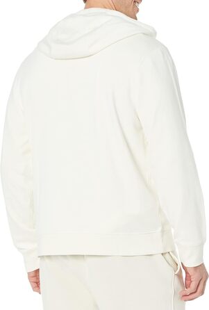 Чоловічий худі Amazon Essentias з французького трикотажу з блискавкою та зручним кроєм (L, кольору слонової кістки)