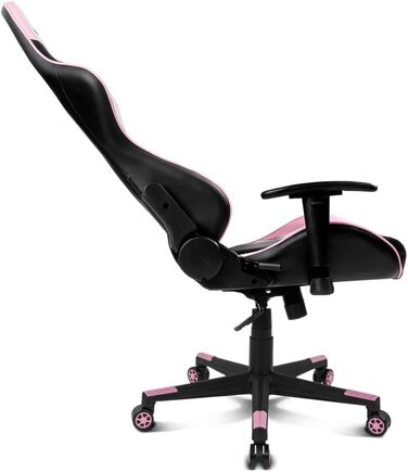 Ігрове крісло DRIFT DR175PINK, екошкіра, 2D-підлокітники, клас 4, рожево-чорне